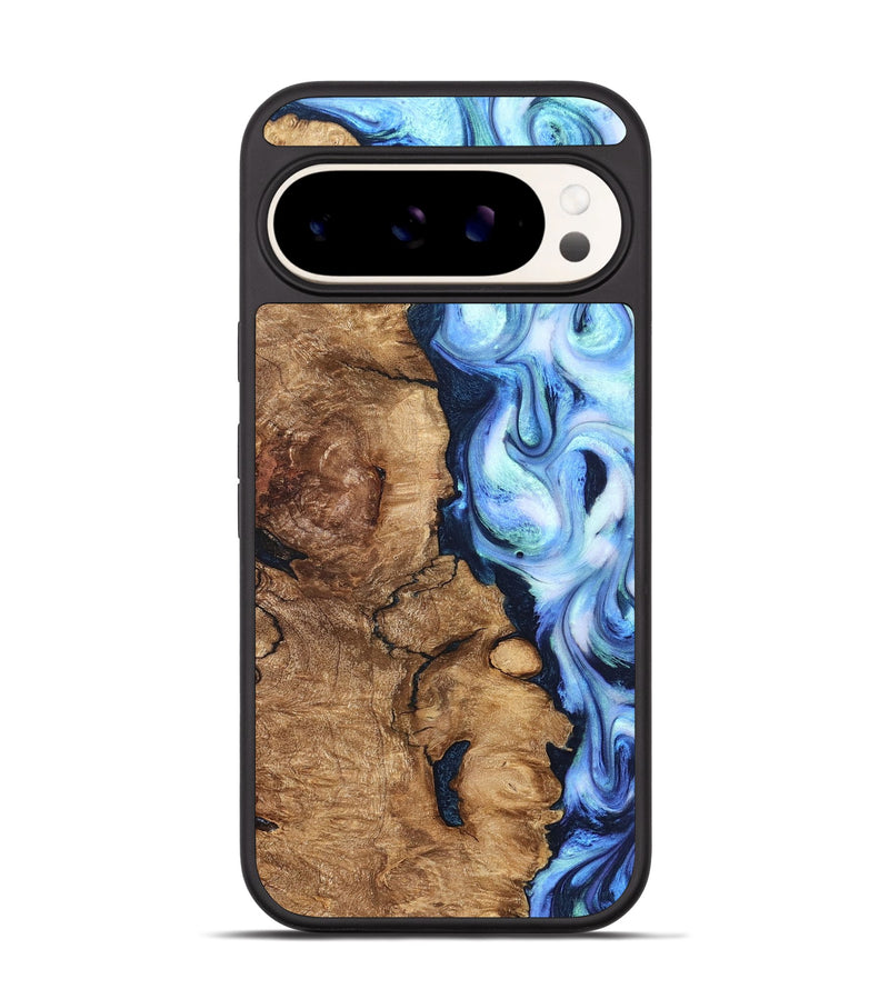 Pixel 9 Wood Phone Case - Steve (Blue, 821375)
