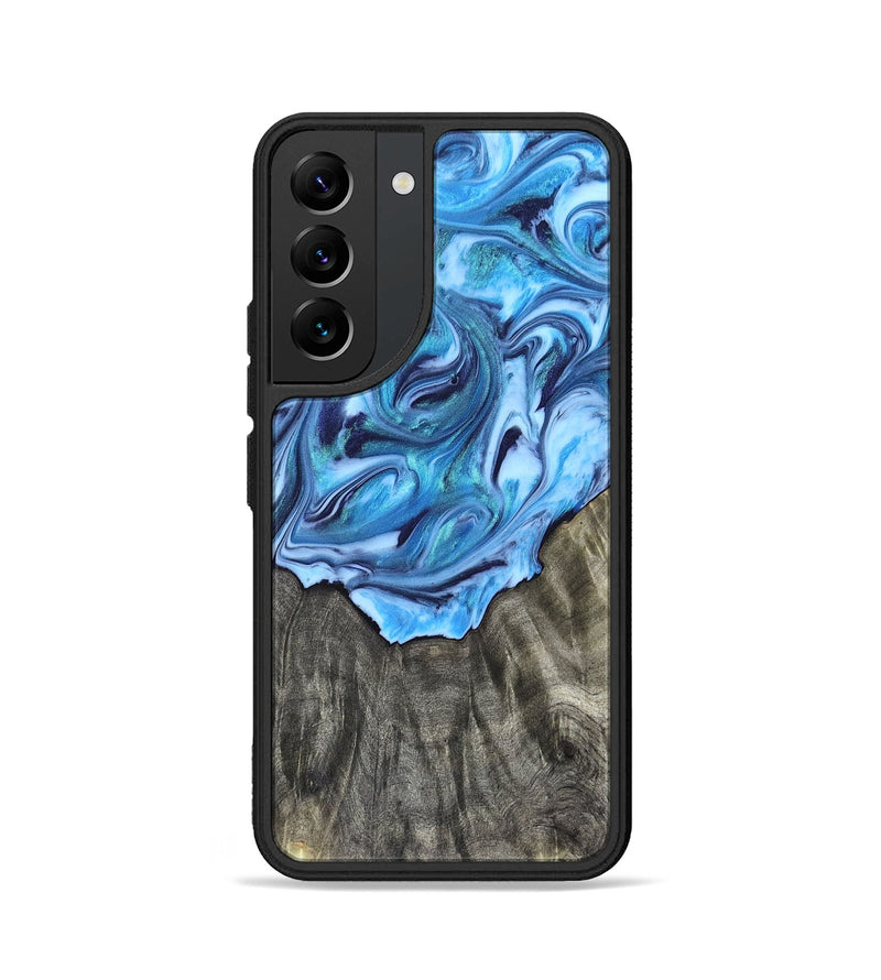 Galaxy S22 Wood Phone Case - Mercy (Blue, 821376)