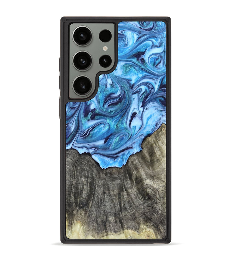 Galaxy S23 Ultra Wood Phone Case - Mercy (Blue, 821376)