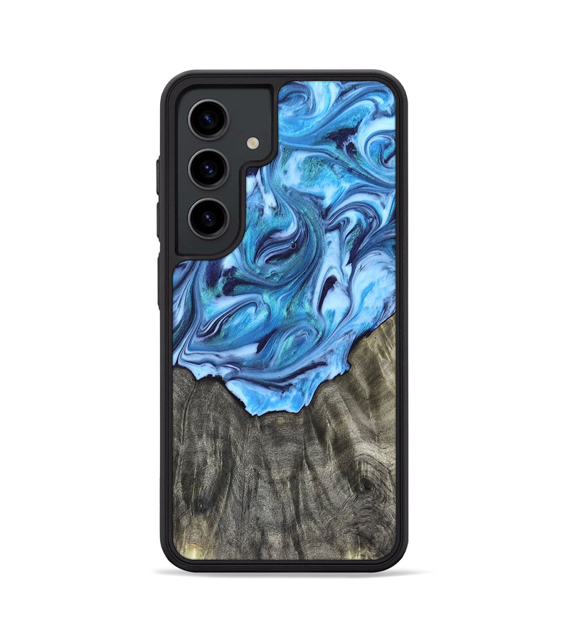 Galaxy S24 Wood Phone Case - Mercy (Blue, 821376)