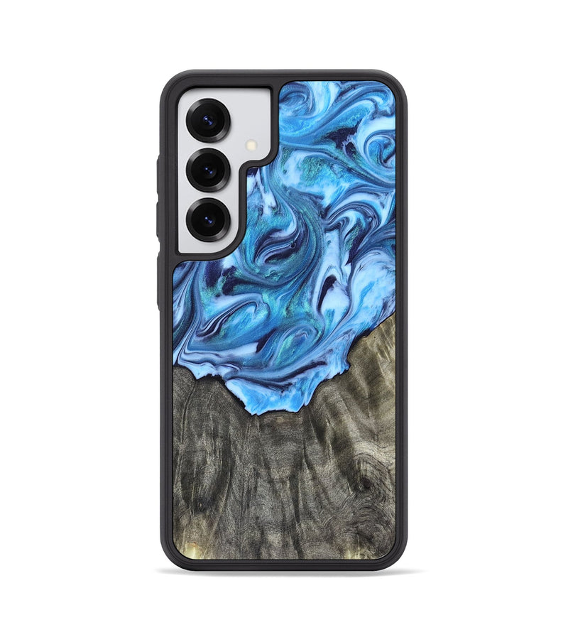 Galaxy S25 Wood Phone Case - Mercy (Blue, 821376)