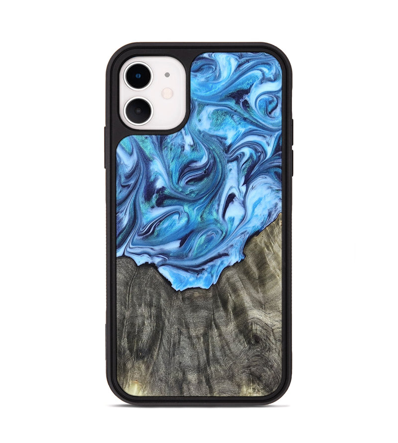 iPhone 11 Wood Phone Case - Mercy (Blue, 821376)