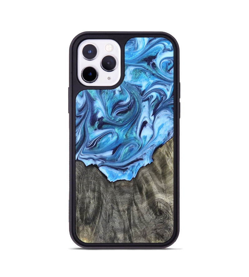iPhone 11 Pro Wood Phone Case - Mercy (Blue, 821376)