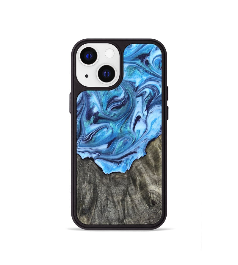 iPhone 13 mini Wood Phone Case - Mercy (Blue, 821376)