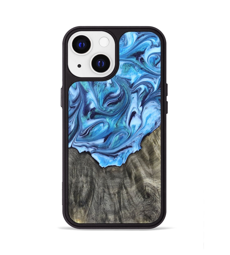 iPhone 13 Wood Phone Case - Mercy (Blue, 821376)