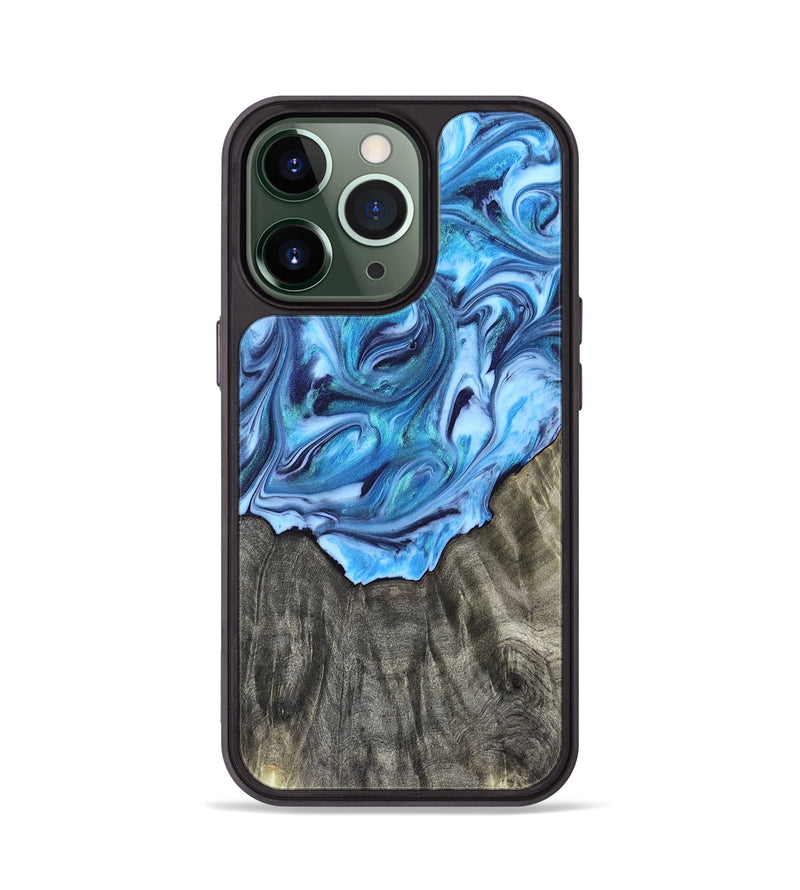 iPhone 13 Pro Wood Phone Case - Mercy (Blue, 821376)
