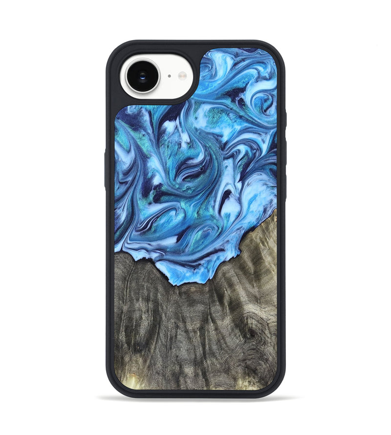 iPhone 17e Wood Phone Case - Mercy (Blue, 821376)