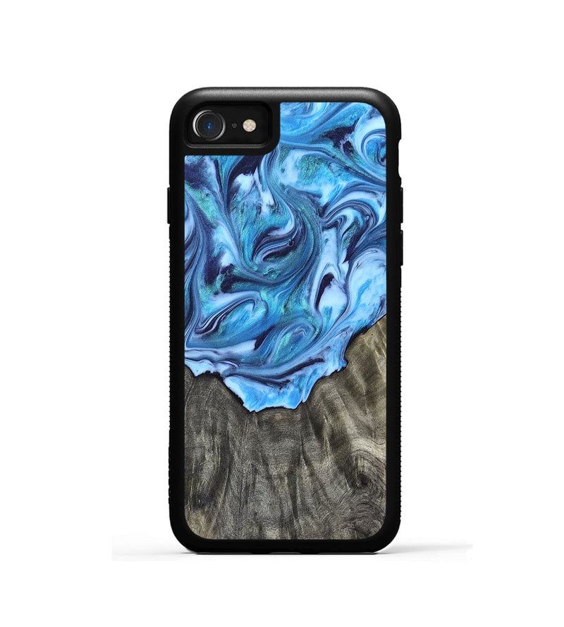 iPhone SE Wood Phone Case - Mercy (Blue, 821376)