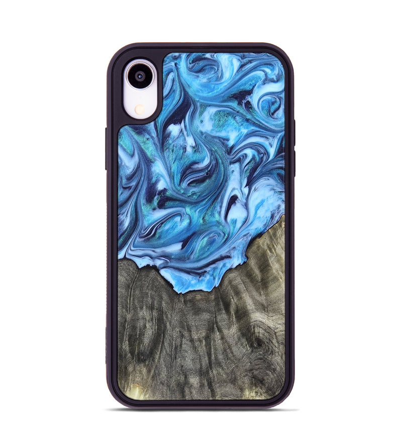 iPhone Xr Wood Phone Case - Mercy (Blue, 821376)