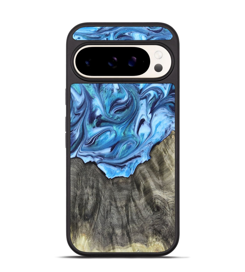Pixel 9 Pro Wood Phone Case - Mercy (Blue, 821376)