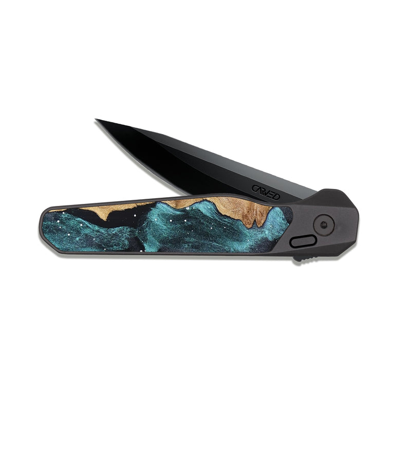 EDC Dark Slate Wood Pocket Knife - Tom (Cosmos, 821385)