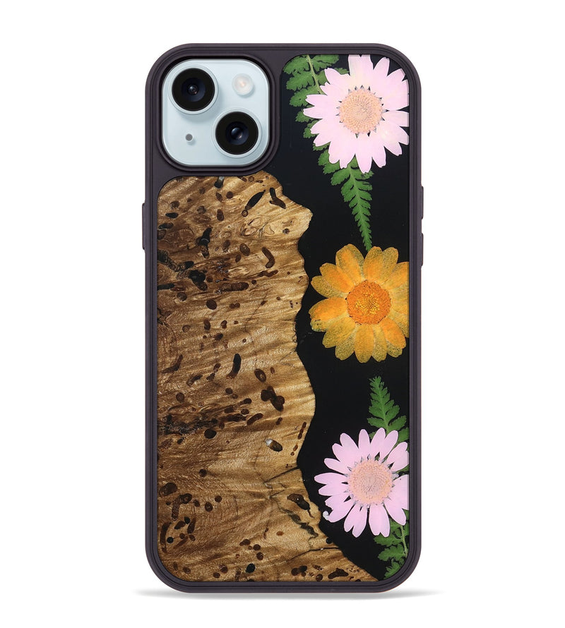 iPhone 15 Plus Wood Phone Case - Kierra (Bloom, 821407)