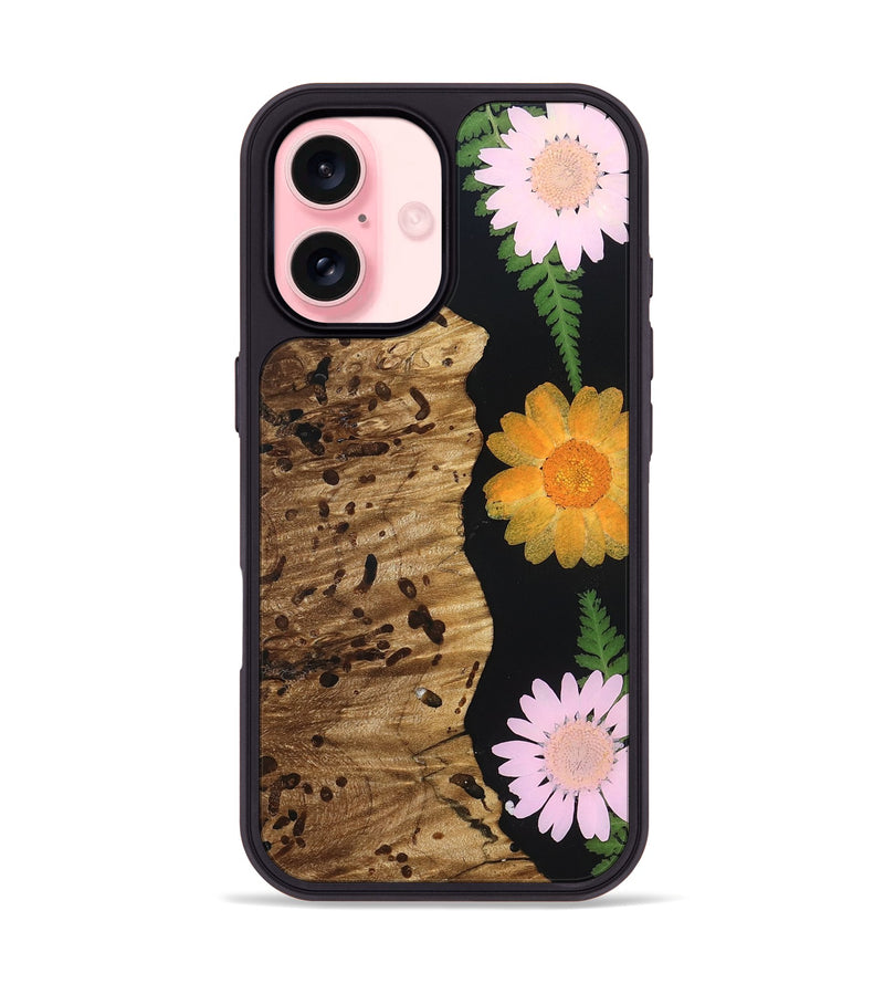 iPhone 16 Wood Phone Case - Kierra (Bloom, 821407)