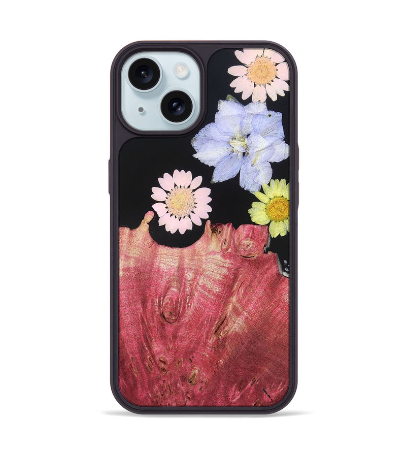 iPhone 15 Wood Phone Case - Sue (Bloom, 821421)