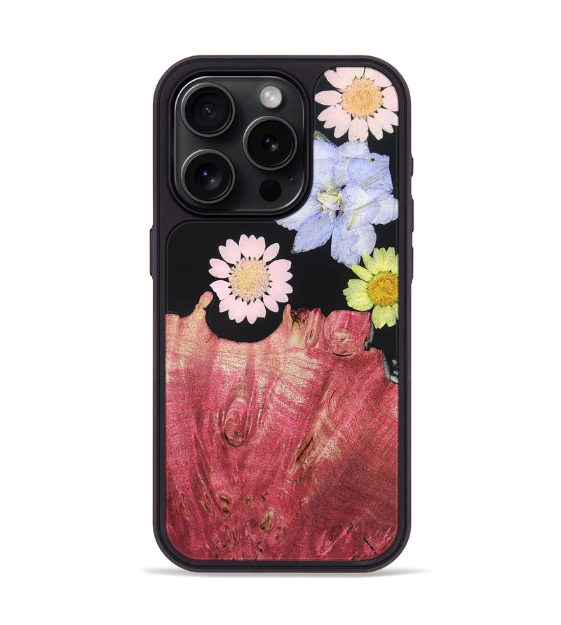 iPhone 15 Pro Wood Phone Case - Sue (Bloom, 821421)