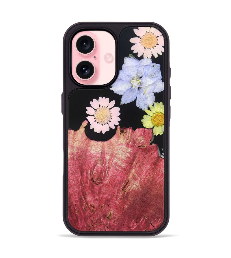 iPhone 16 Wood Phone Case - Sue (Bloom, 821421)