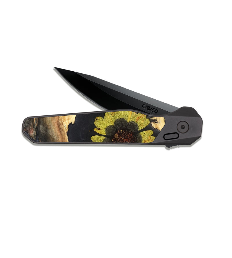 EDC Dark Slate Wood Pocket Knife - Darwin (Bloom, 821433)