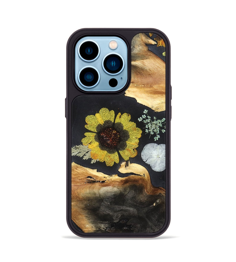 iPhone 14 Pro Wood Phone Case - Darwin (Bloom, 821433)