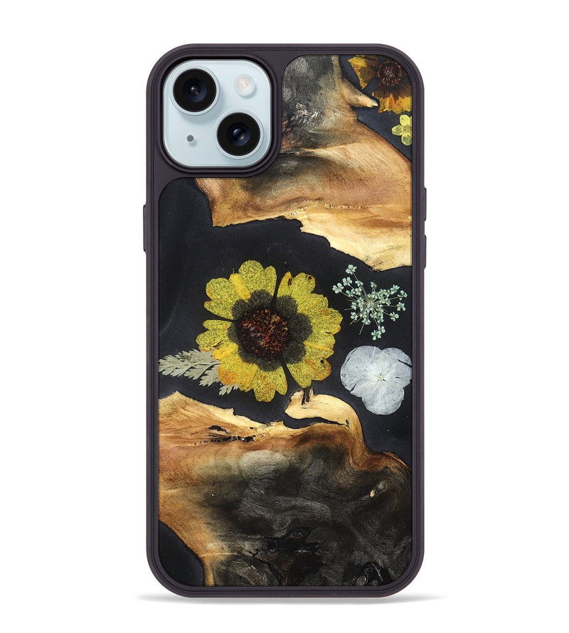 iPhone 15 Plus Wood Phone Case - Darwin (Bloom, 821433)