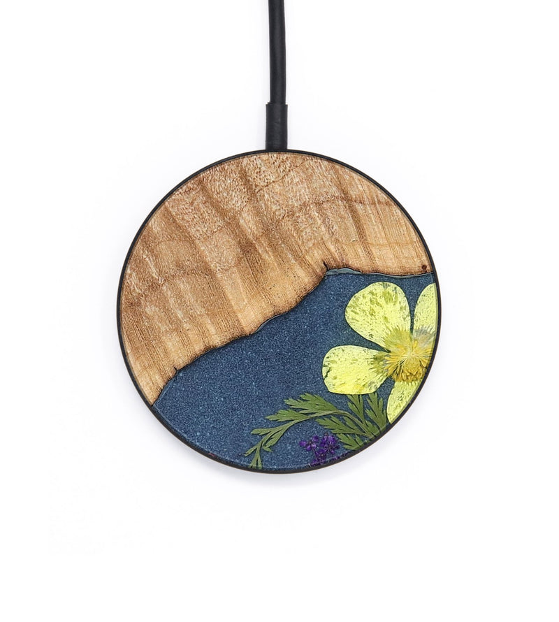 Circle Wood Wireless Charger - Karson (Bloom, 821435)