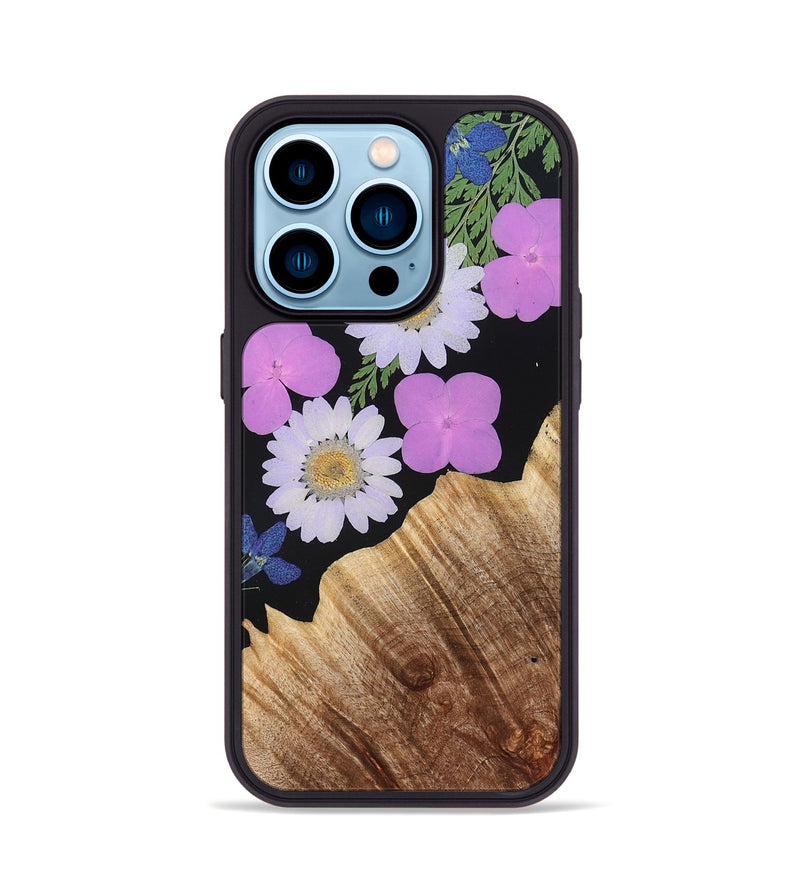 iPhone 14 Pro Wood Phone Case - Freda (Bloom, 821436)