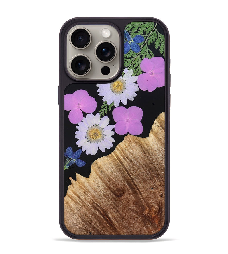 iPhone 15 Pro Max Wood Phone Case - Freda (Bloom, 821436)