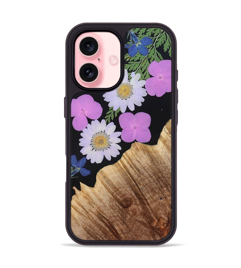 iPhone 16 Wood Phone Case - Freda (Bloom, 821436)