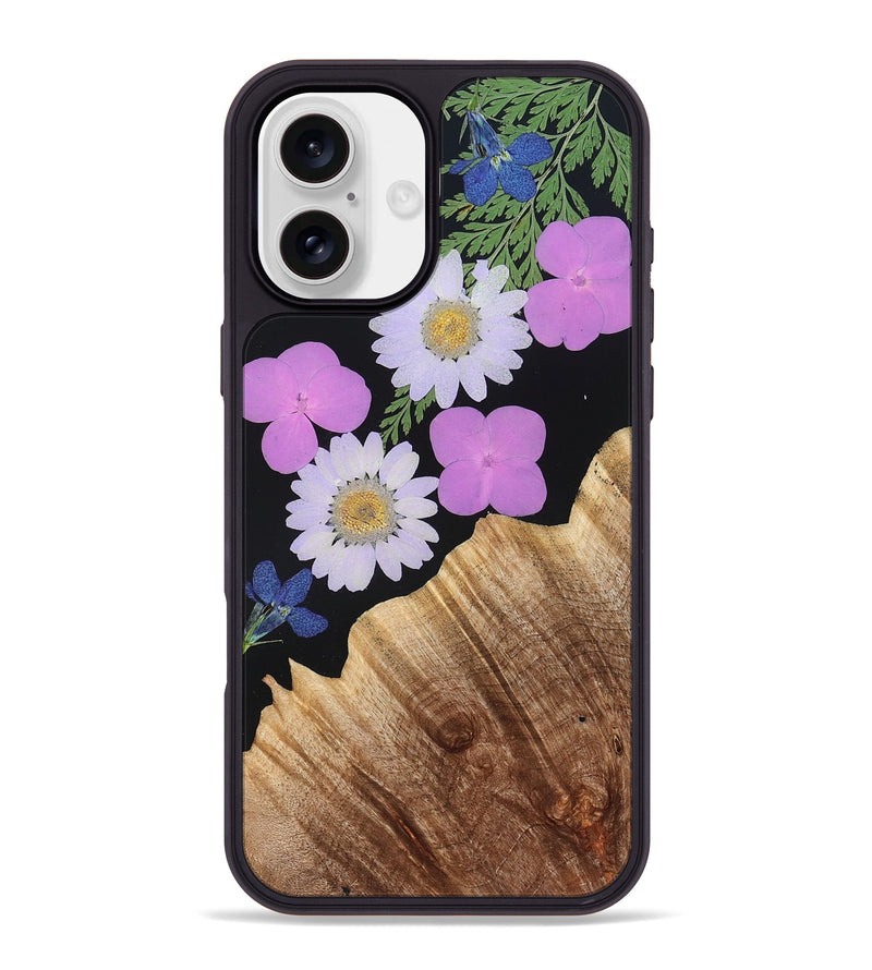 iPhone 16 Plus Wood Phone Case - Freda (Bloom, 821436)