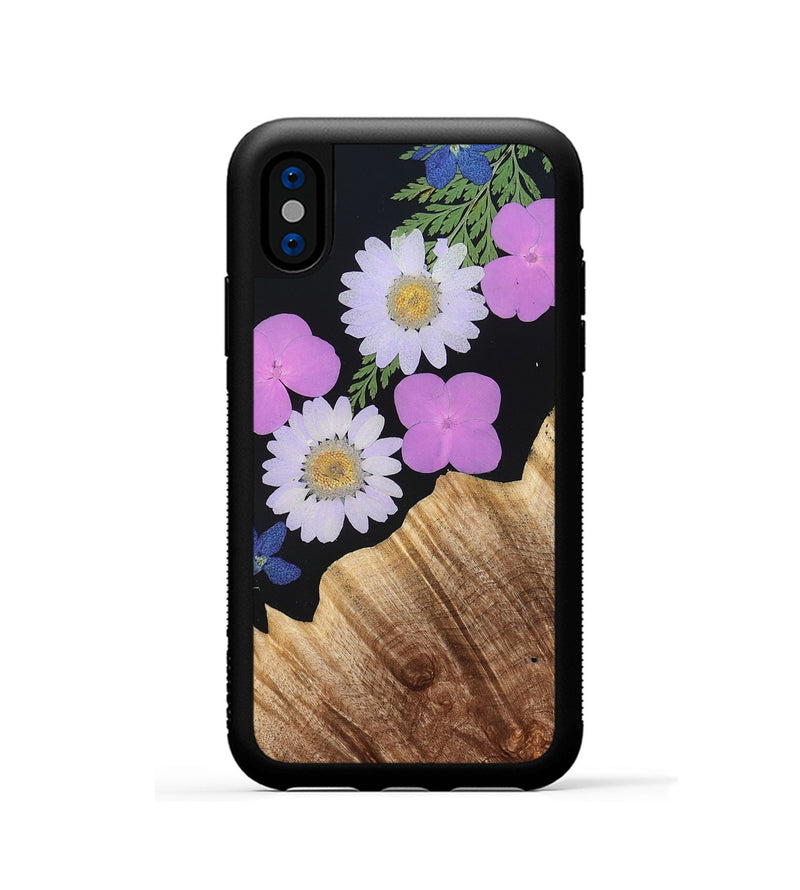 iPhone Xs Wood Phone Case - Freda (Bloom, 821436)