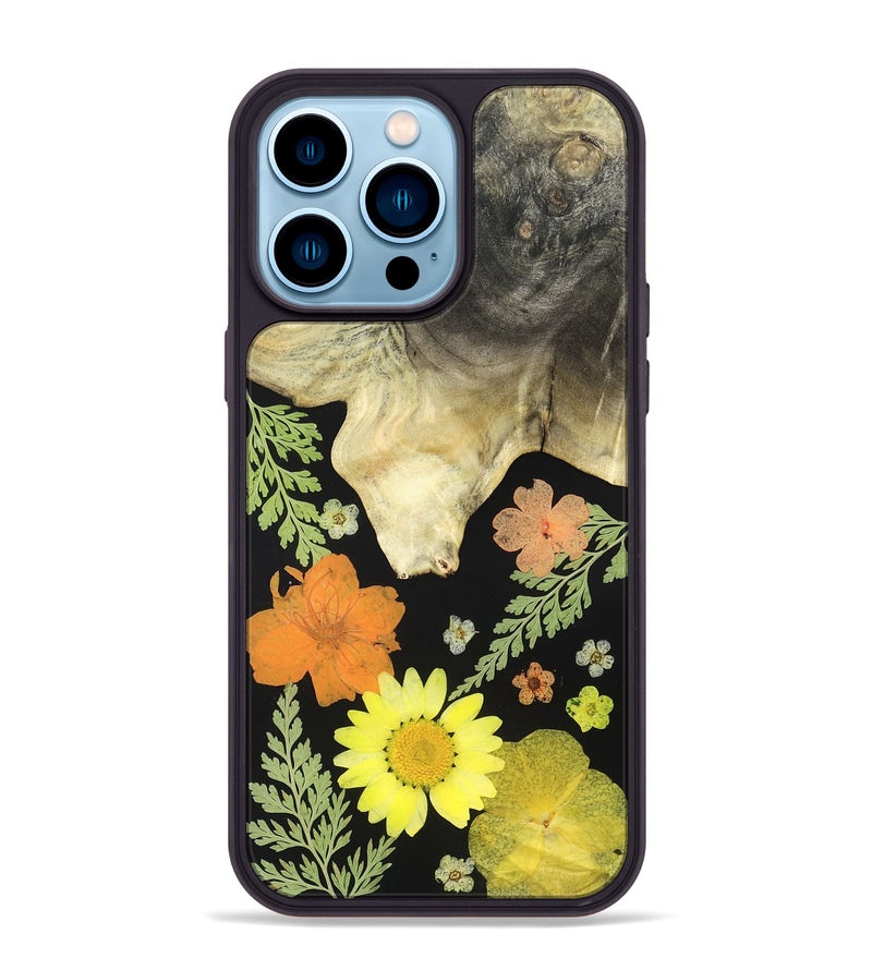 iPhone 14 Pro Max Wood Phone Case - Yetta (Bloom, 821445)