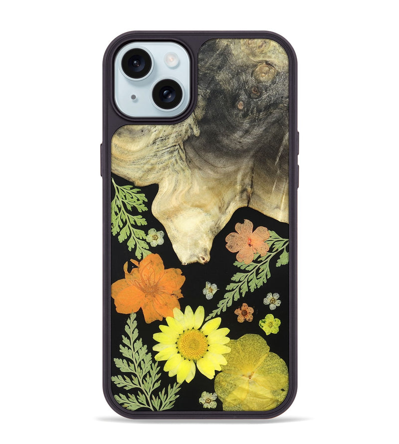 iPhone 15 Plus Wood Phone Case - Yetta (Bloom, 821445)