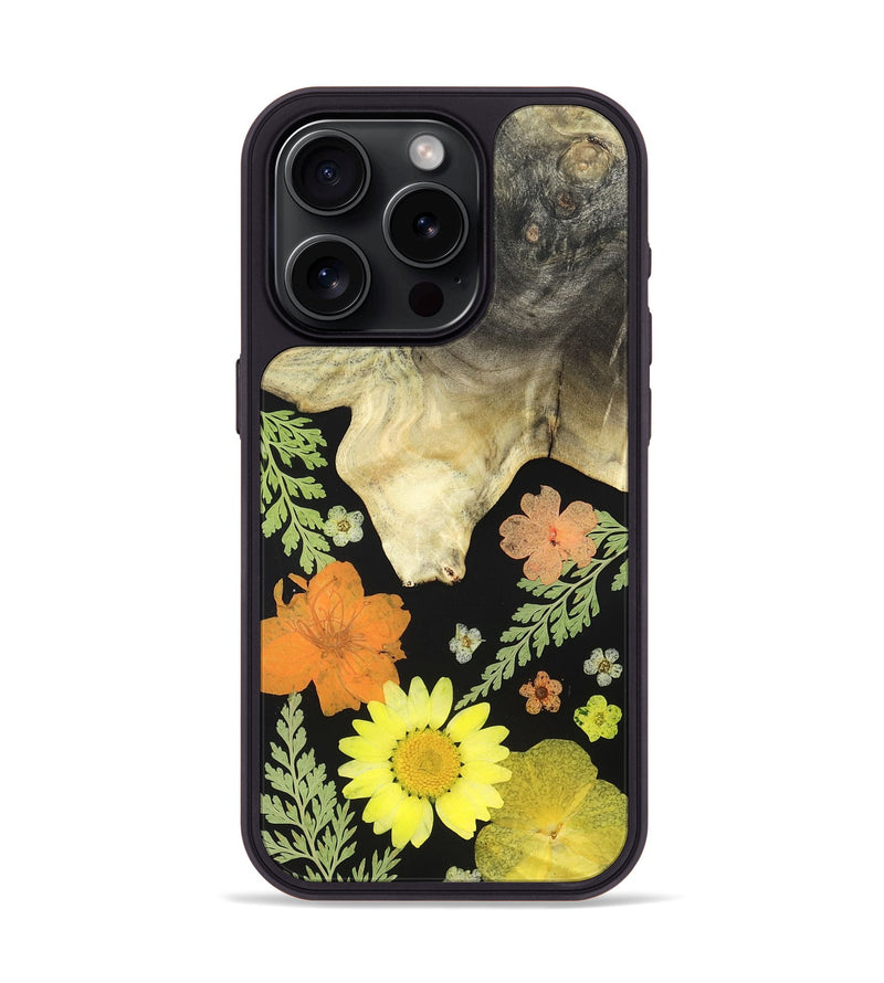 iPhone 15 Pro Wood Phone Case - Yetta (Bloom, 821445)