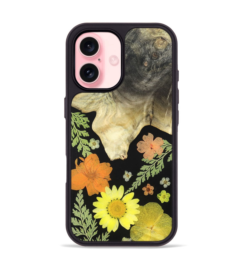 iPhone 16 Wood Phone Case - Yetta (Bloom, 821445)