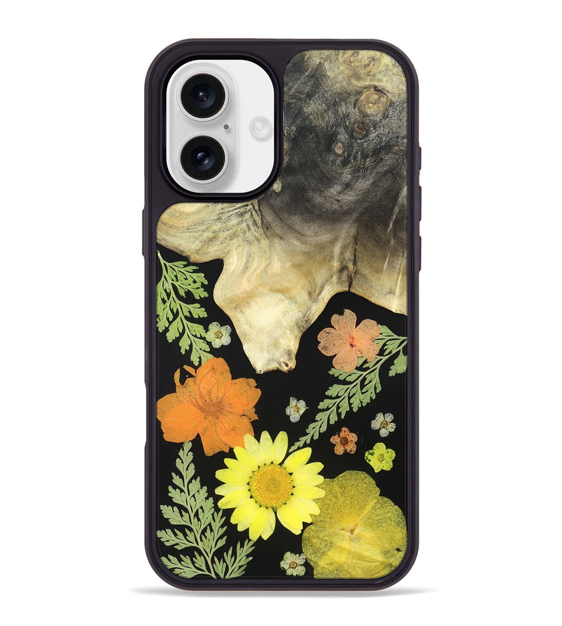 iPhone 16 Plus Wood Phone Case - Yetta (Bloom, 821445)