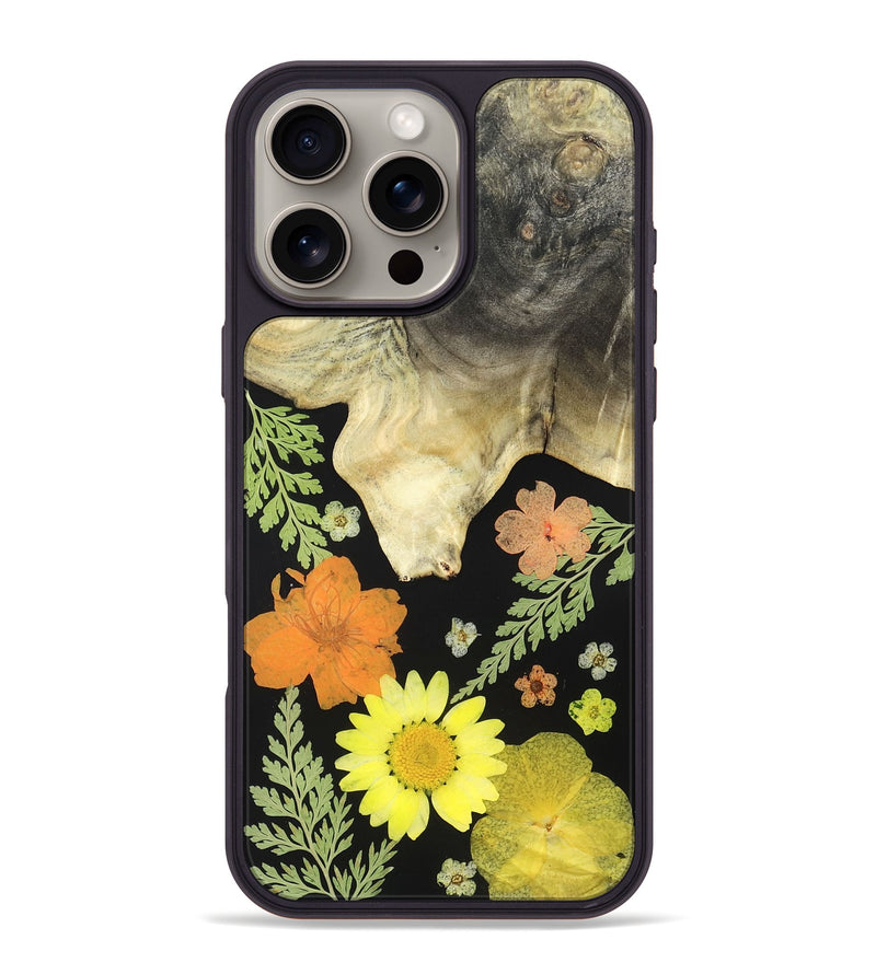 iPhone 16 Pro Max Wood Phone Case - Yetta (Bloom, 821445)