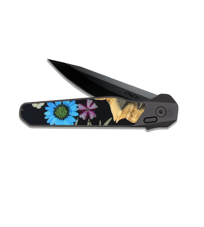EDC Dark Slate Wood Pocket Knife - Mael (Bloom, 821450)