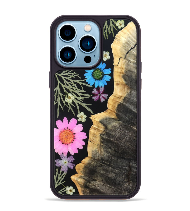 iPhone 14 Pro Max Wood Phone Case - Mael (Bloom, 821450)