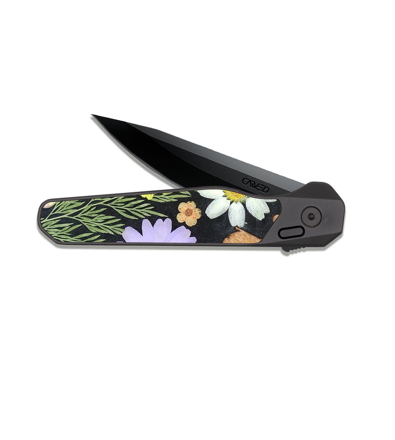 EDC Dark Slate Wood Pocket Knife - Gene (Bloom, 821460)
