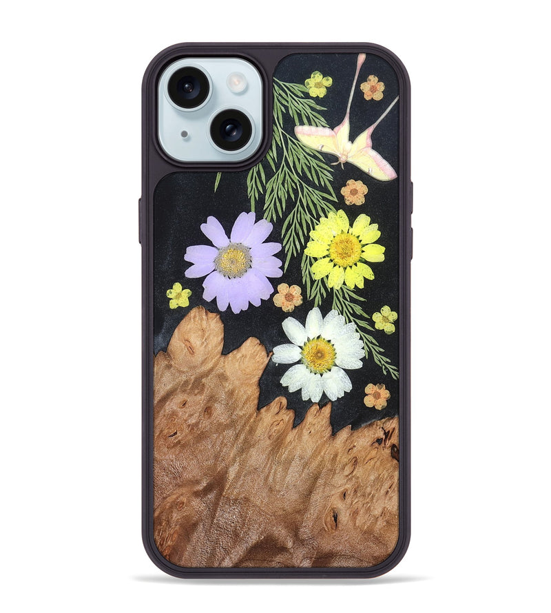iPhone 15 Plus Wood Phone Case - Gene (Bloom, 821460)