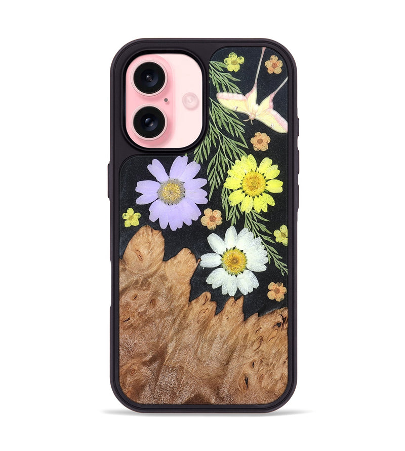 iPhone 16 Wood Phone Case - Gene (Bloom, 821460)