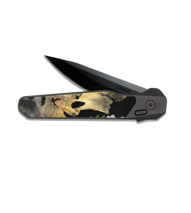 EDC Dark Slate Wood Pocket Knife - Cohen (Bloom, 821468)