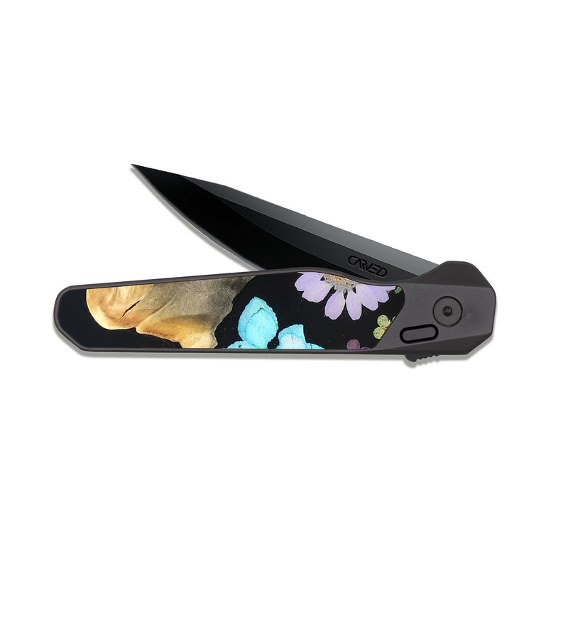 EDC Dark Slate Wood Pocket Knife - Jesse (Bloom, 821480)