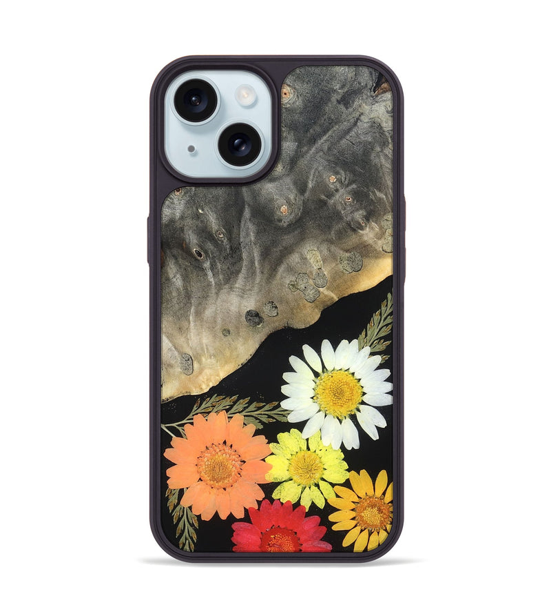 iPhone 15 Wood Phone Case - Julisa (Bloom, 821484)