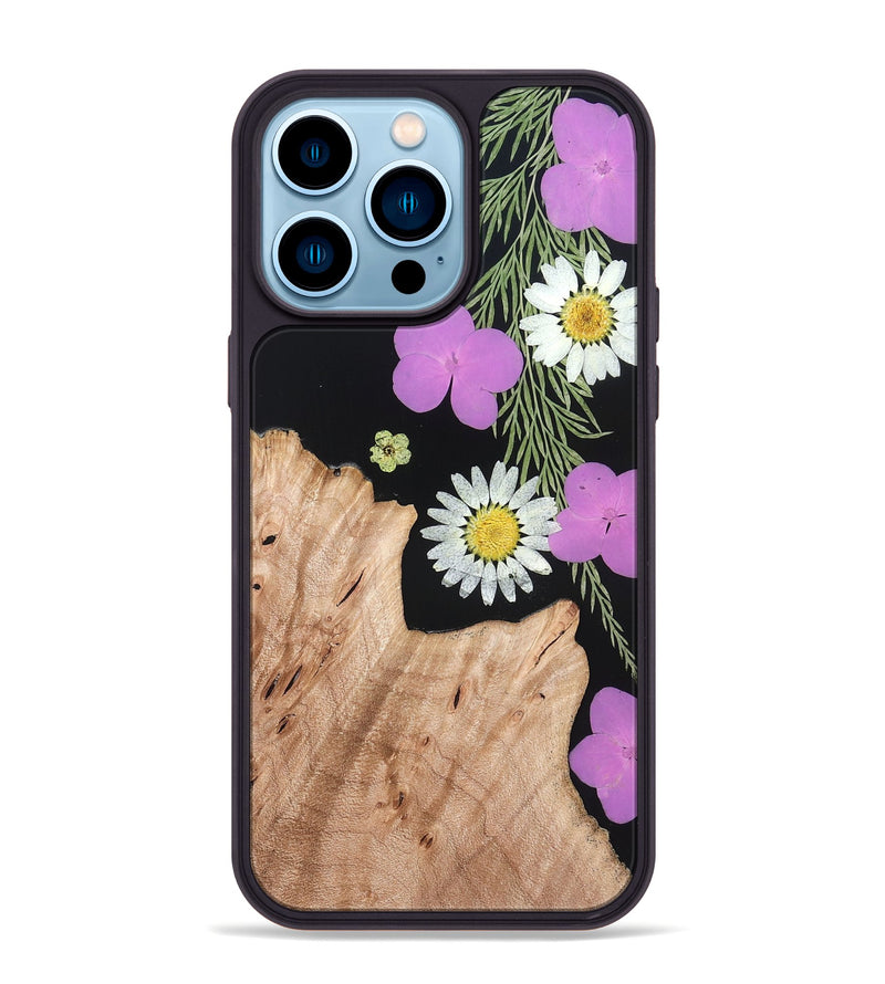 iPhone 14 Pro Max Wood Phone Case - Zainab (Bloom, 821489)