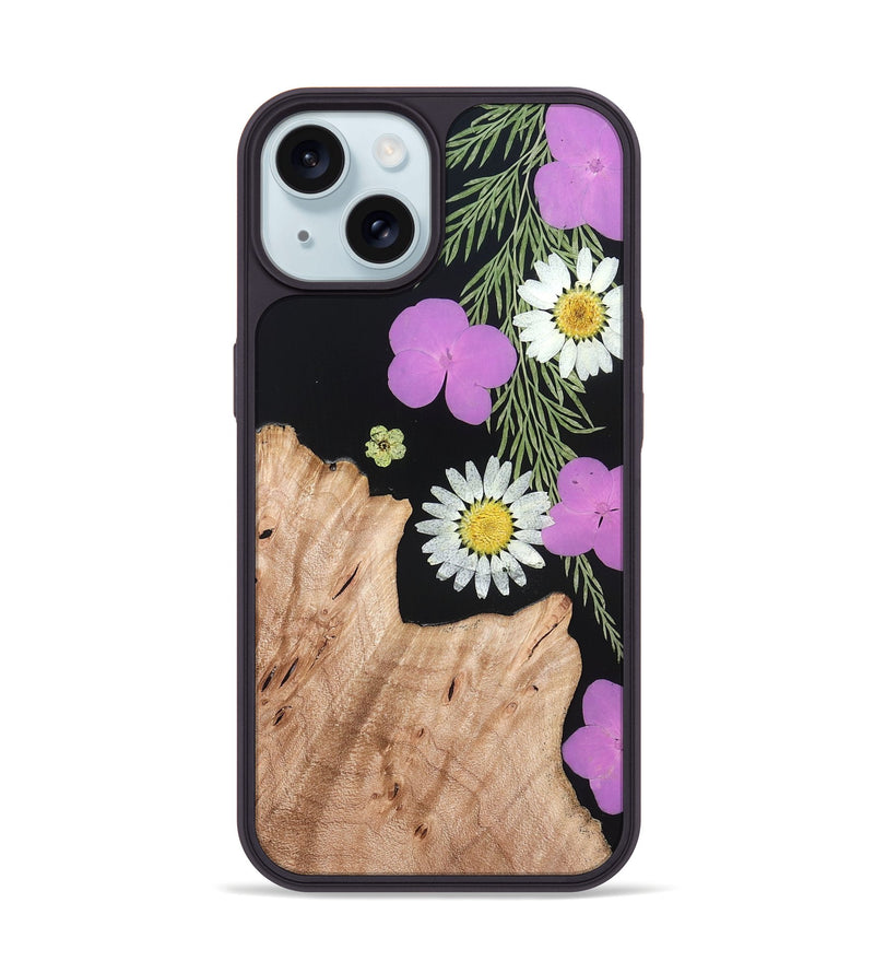 iPhone 15 Wood Phone Case - Zainab (Bloom, 821489)
