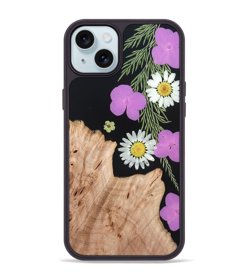 iPhone 15 Plus Wood Phone Case - Zainab (Bloom, 821489)