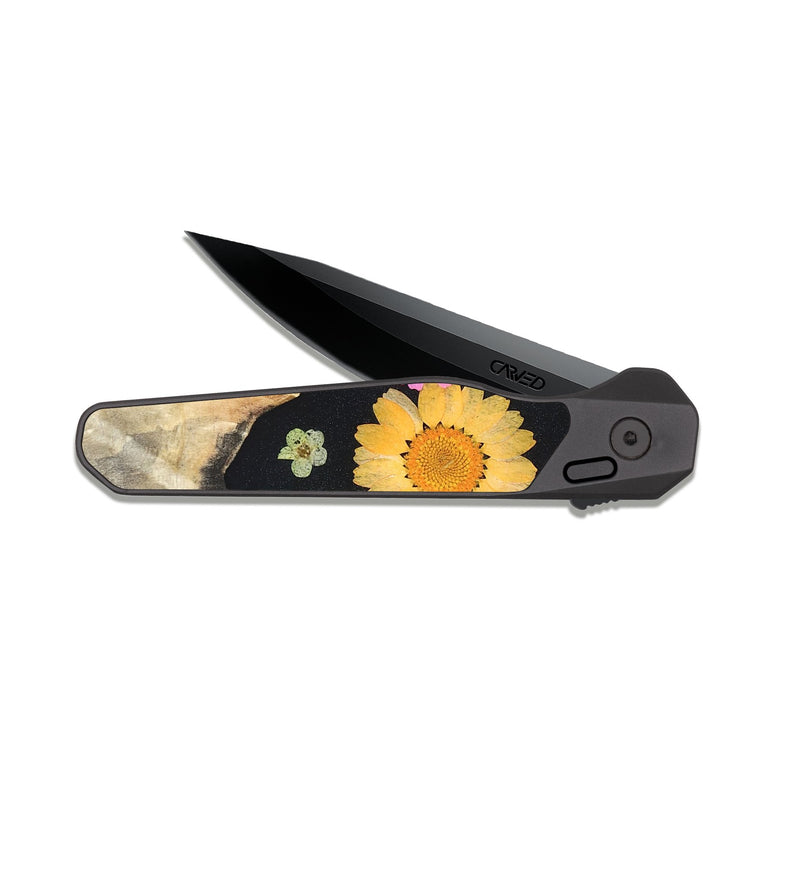 EDC Dark Slate Wood Pocket Knife - Skye (Bloom, 821497)