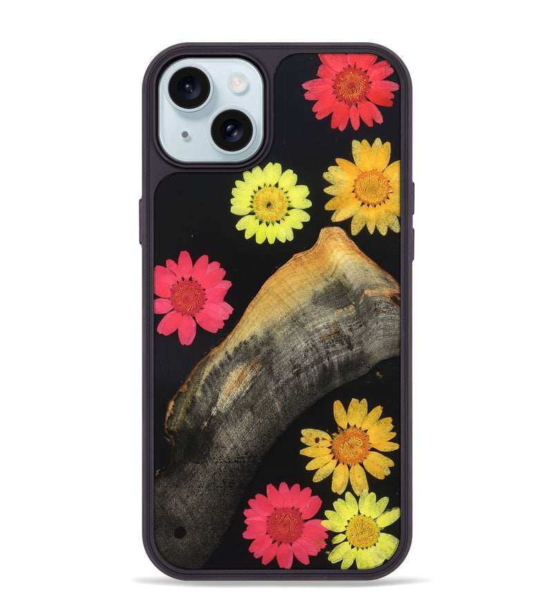 iPhone 15 Plus Wood Phone Case - Amya (Bloom, 821498)