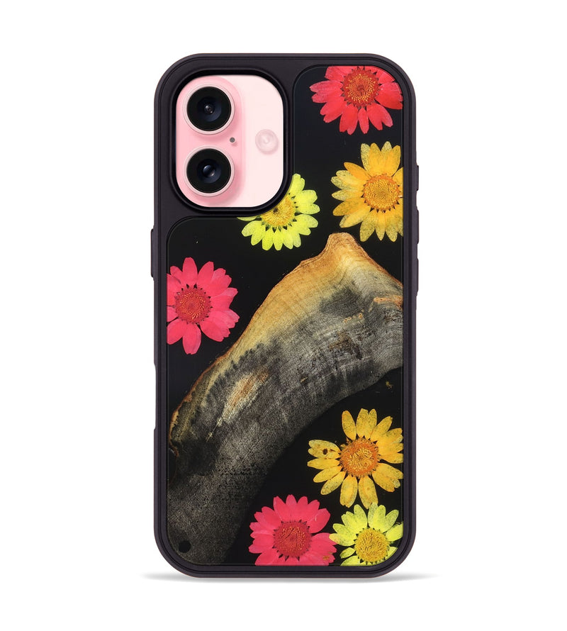 iPhone 16 Wood Phone Case - Amya (Bloom, 821498)