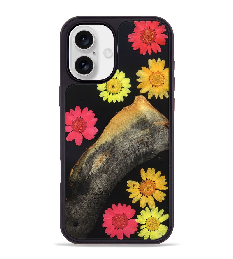 iPhone 16 Plus Wood Phone Case - Amya (Bloom, 821498)
